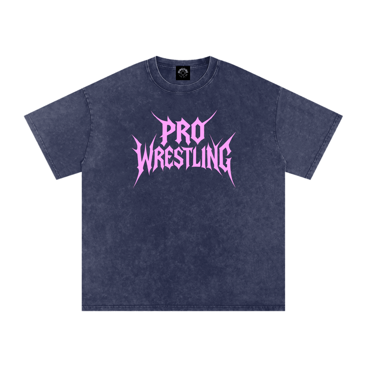PRO WRESTLING | Acid Wash Oversized Metal Tee