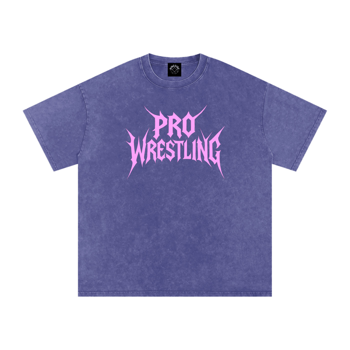 PRO WRESTLING | Acid Wash Oversized Metal Tee